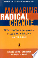 Managing Radical Change